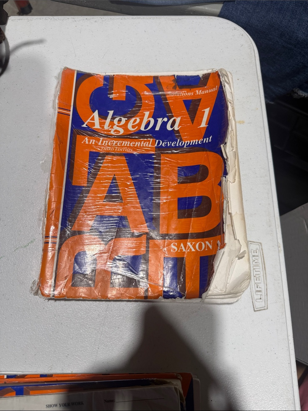 Algebra 1 Textbook - Orange and Blue Cover